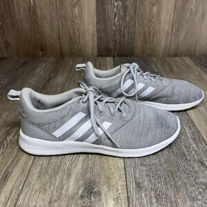 Adidas QT Racer 2.0 Light Granite Gray White Women’s US Size 10 Sneaker Shoes